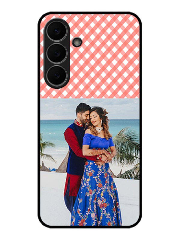Custom Samsung Galaxy S25 FE 5G Custom Glass Phone Case - Pink Pattern Design