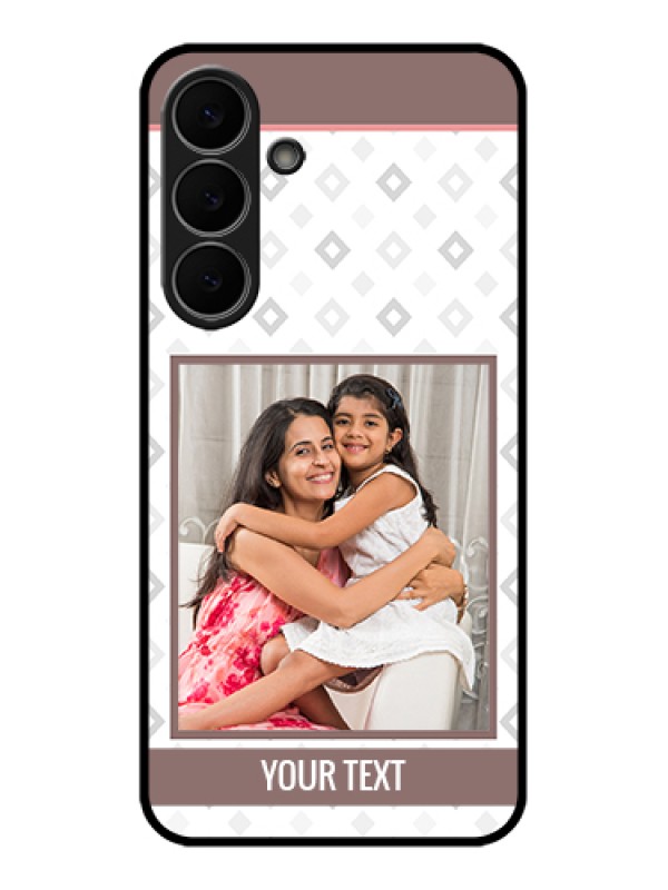 Custom Samsung Galaxy S25 FE 5G Custom Glass Phone Case - Simple Diamond Design