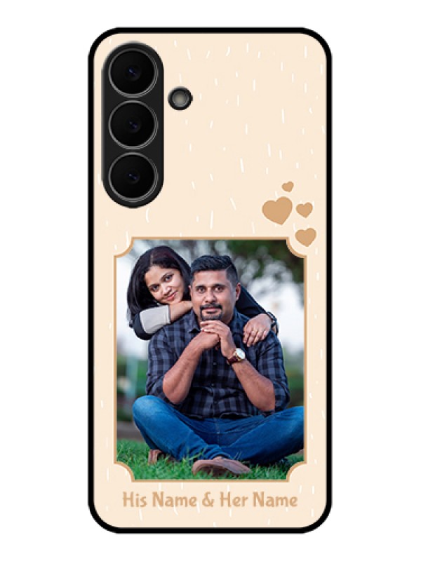 Custom Samsung Galaxy S25 FE 5G Custom Glass Phone Case - With Confetti Love Design