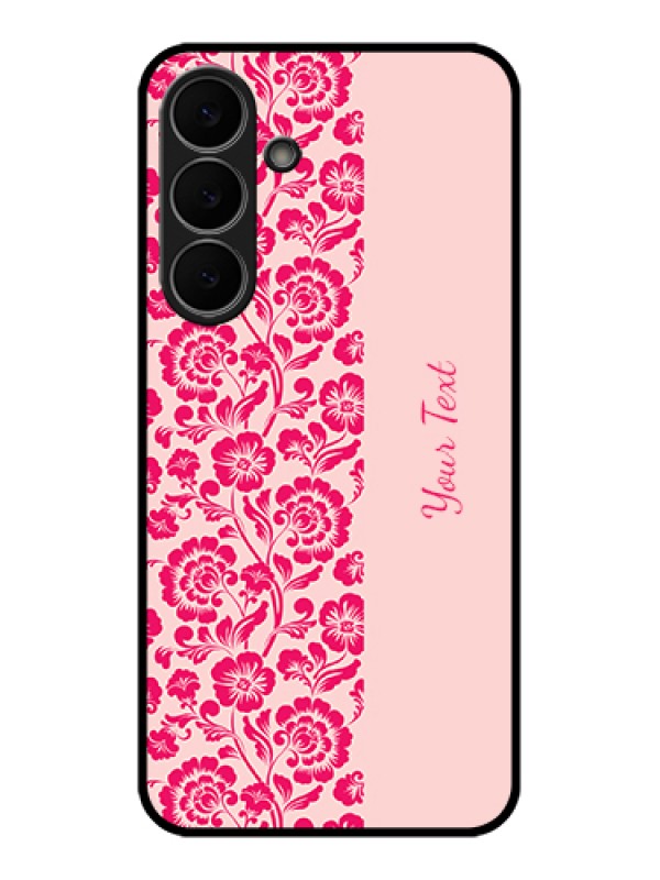 Custom Samsung Galaxy S25 FE 5G Custom Glass Phone Case - Attractive Floral Pattern Design