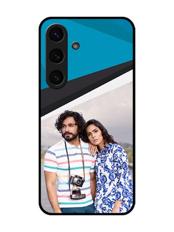 Custom Galaxy S25 Plus 5G Custom Glass Phone CaseSimple Pattern Photo Upload Design