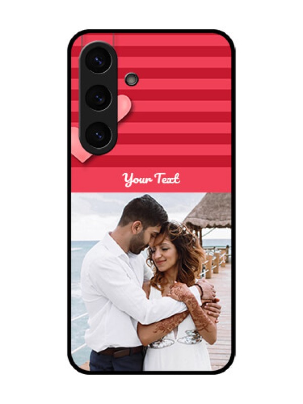 Custom Galaxy S25 Plus 5G Custom Glass Phone CaseValentines Day Design
