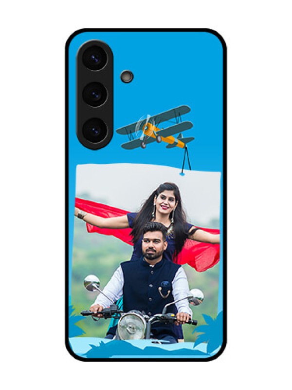 Custom Galaxy S25 Plus 5G Custom Glass Phone CaseTraveller Design