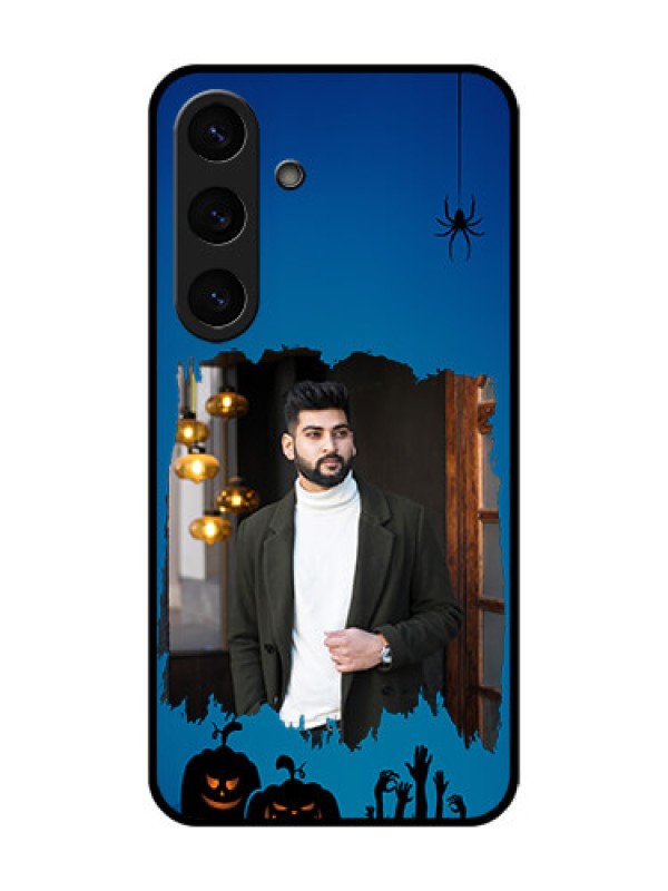 Custom Galaxy S25 Plus 5G Custom Glass Phone CaseWith Pro Halloween Design