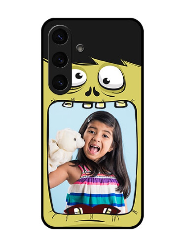 Custom Galaxy S25 Plus 5G Custom Glass Phone CaseCartoon Monster Back Case Design