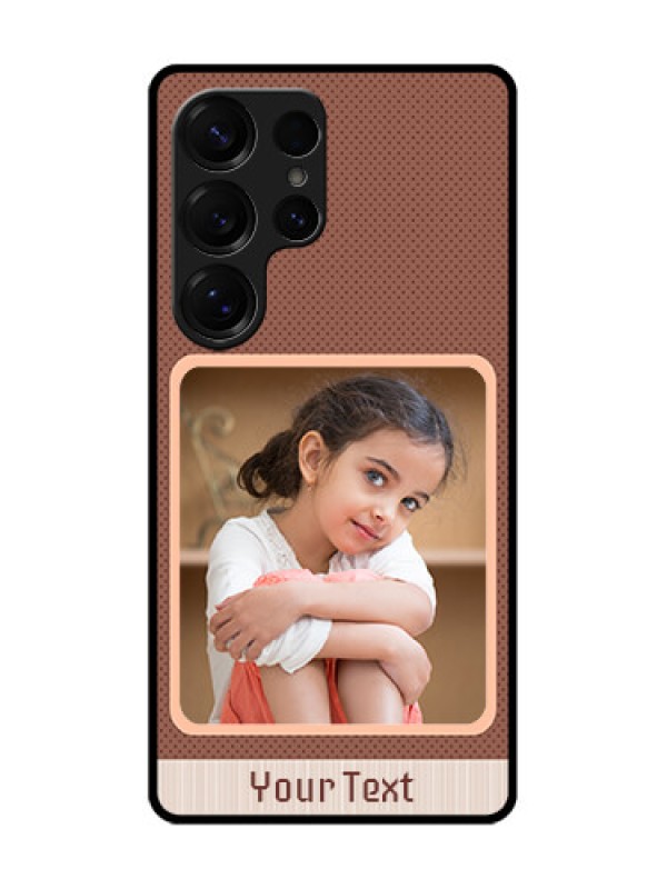 Custom Galaxy S25 Ultra 5G Custom Glass Phone CaseSimple Pic Upload Design