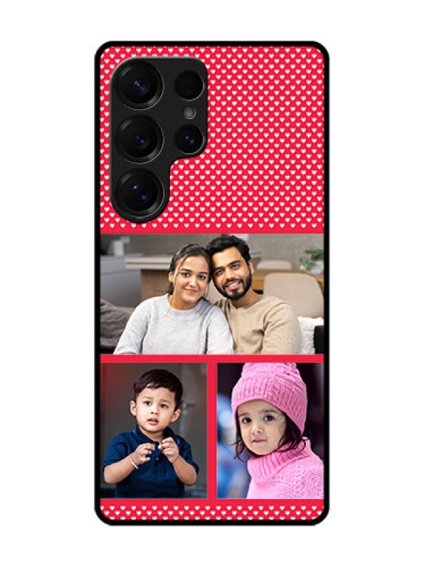 Custom Galaxy S25 Ultra 5G Custom Glass Phone CaseBulk Photo Upload Design