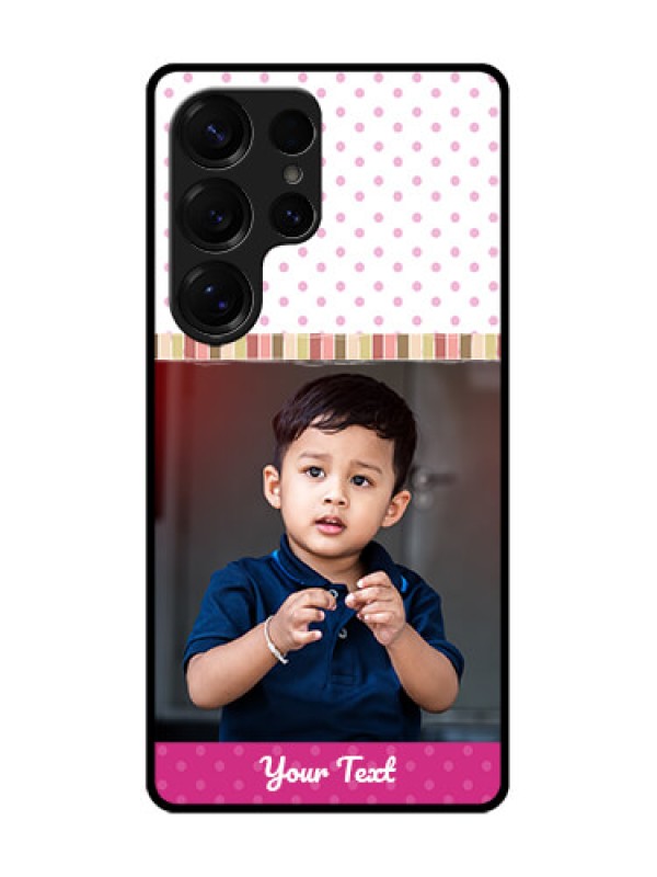 Custom Galaxy S25 Ultra 5G Custom Glass Phone CaseCute Girls Cover Design