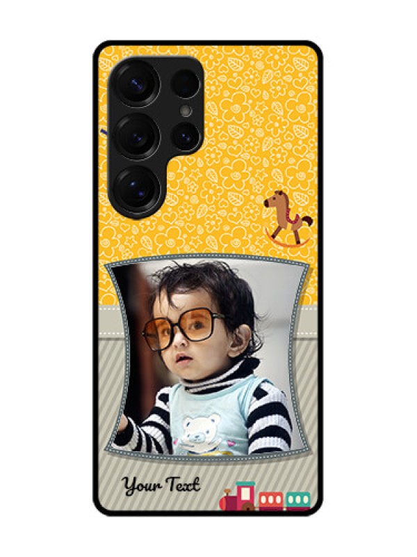 Custom Galaxy S25 Ultra 5G Custom Glass Phone CaseBaby Picture Upload Design