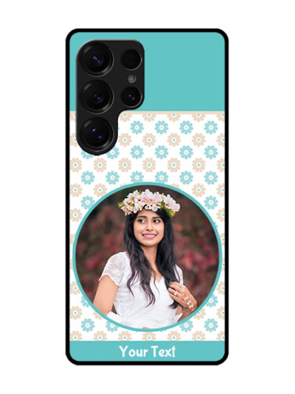 Custom Galaxy S25 Ultra 5G Custom Glass Phone CaseBeautiful Flowers Design