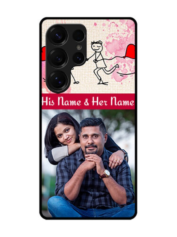 Custom Galaxy S25 Ultra 5G Custom Glass Phone CaseYou And Me Case Design