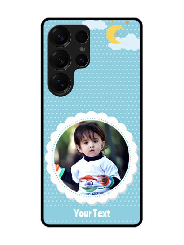 Custom Galaxy S25 Ultra 5G Custom Glass Phone CaseViolet Pattern Design