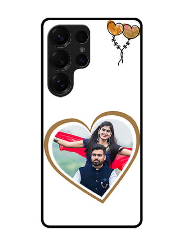 Custom Galaxy S25 Ultra 5G Custom Glass Phone CaseYou and Me Design