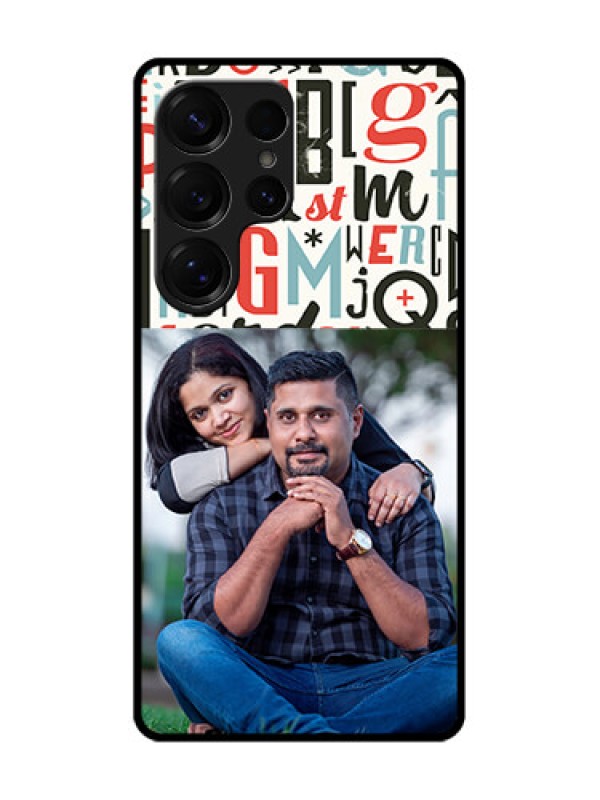 Custom Galaxy S25 Ultra 5G Custom Glass Phone CaseAlphabet Design