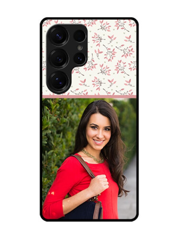 Custom Galaxy S25 Ultra 5G Custom Glass Phone CaseStunning Floral Design
