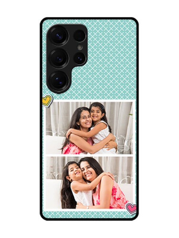 Custom Galaxy S25 Ultra 5G Custom Glass Phone Case2 Image Holder With Pattern Design