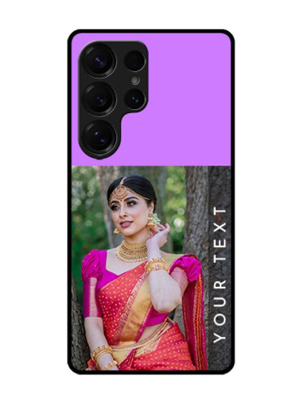 Custom Galaxy S25 Ultra 5G Custom Glass Phone CaseBirthday Icons Design
