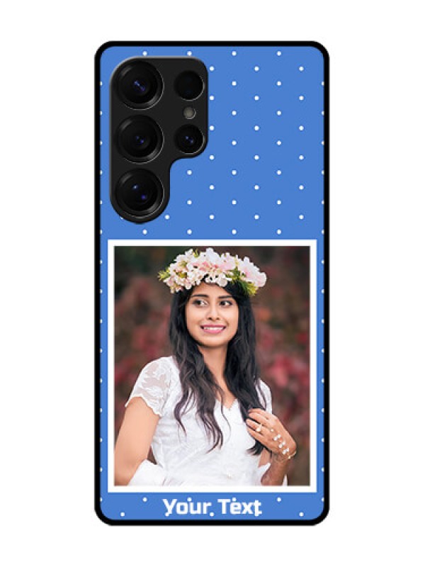 Custom Galaxy S25 Ultra 5G Custom Glass Phone CasePolka Dots Design