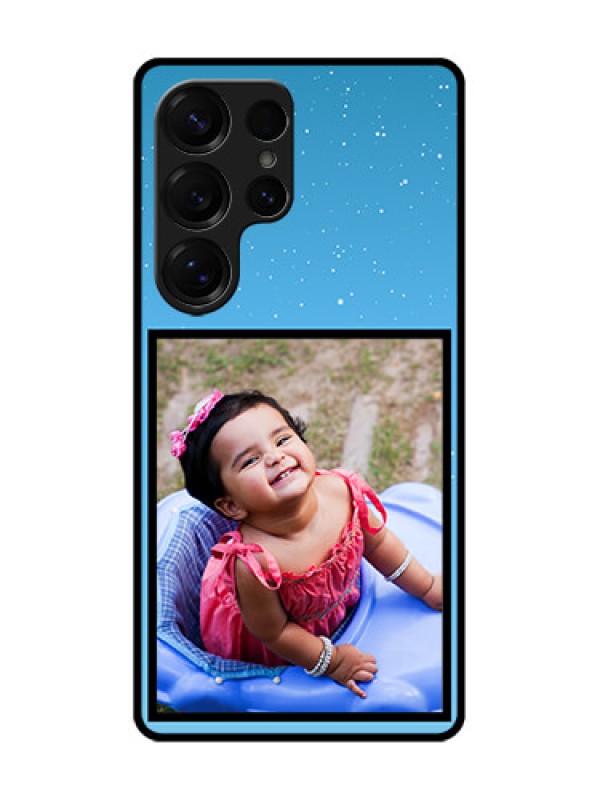 Custom Galaxy S25 Ultra 5G Custom Glass Phone CaseWave Pattern Colorful Design