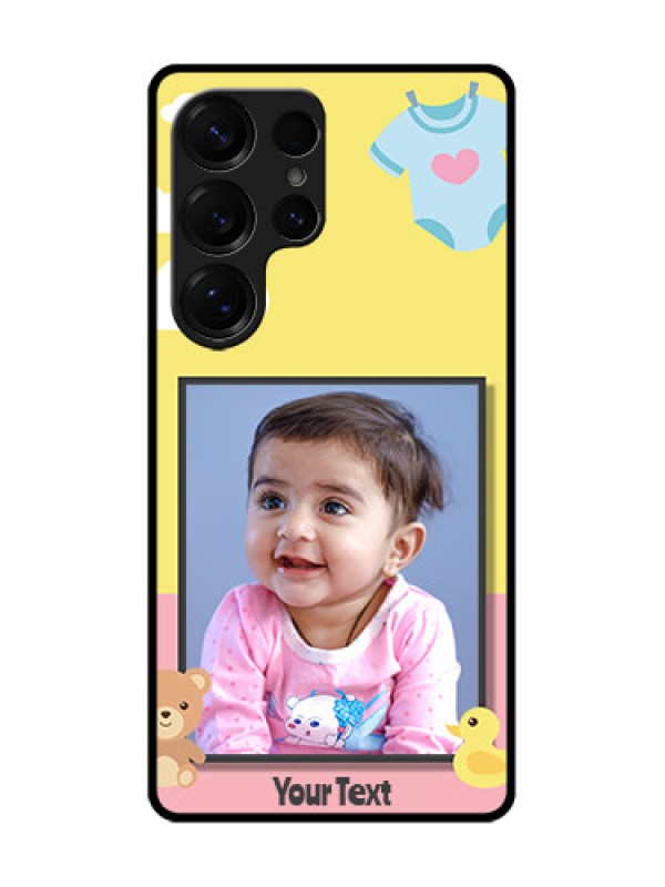 Custom Galaxy S25 Ultra 5G Custom Glass Phone CaseKids 2 Color Design