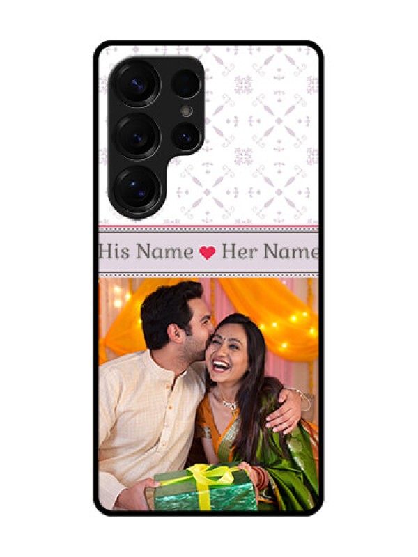 Custom Galaxy S25 Ultra 5G Custom Glass Phone CaseWith Photo And Ethnic Design
