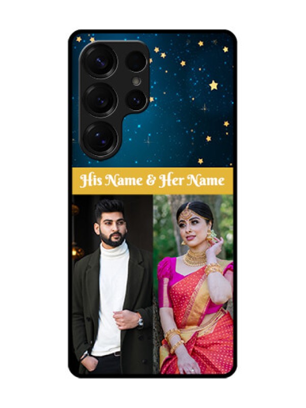 Custom Galaxy S25 Ultra 5G Custom Glass Phone CaseGalaxy Stars Backdrop Design