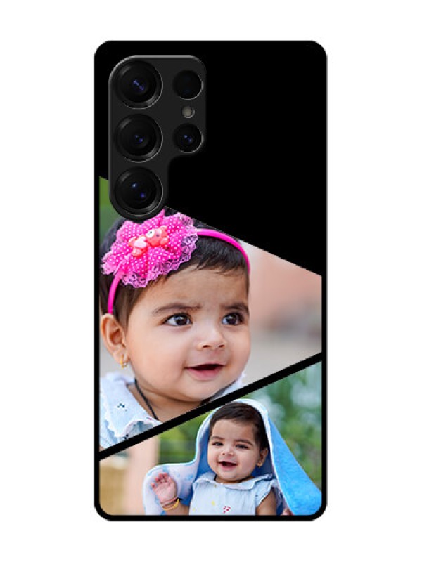 Custom Galaxy S25 Ultra 5G Custom Glass Phone CaseSemi Cut Design