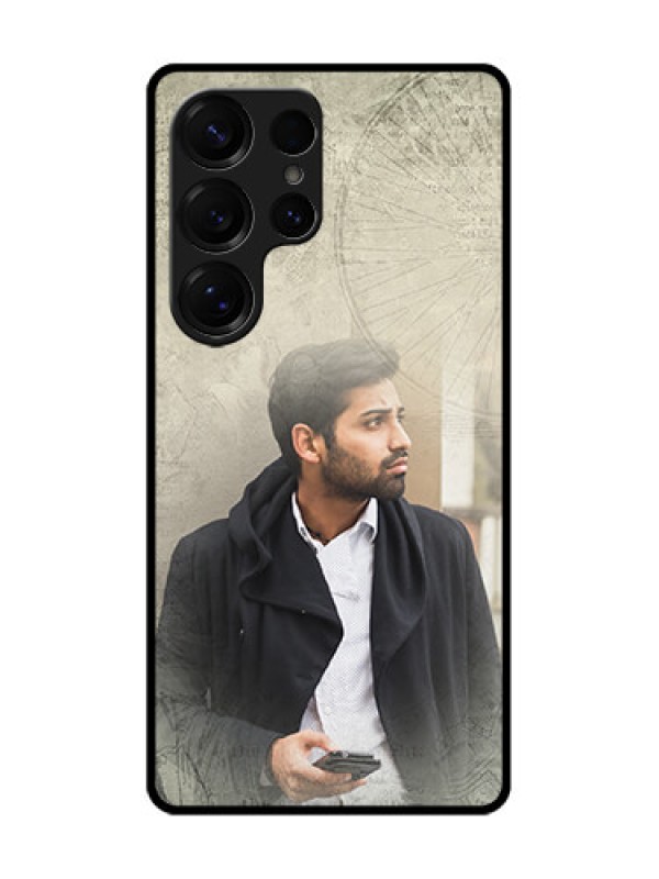Custom Galaxy S25 Ultra 5G Custom Glass Phone CaseWith Vintage Design