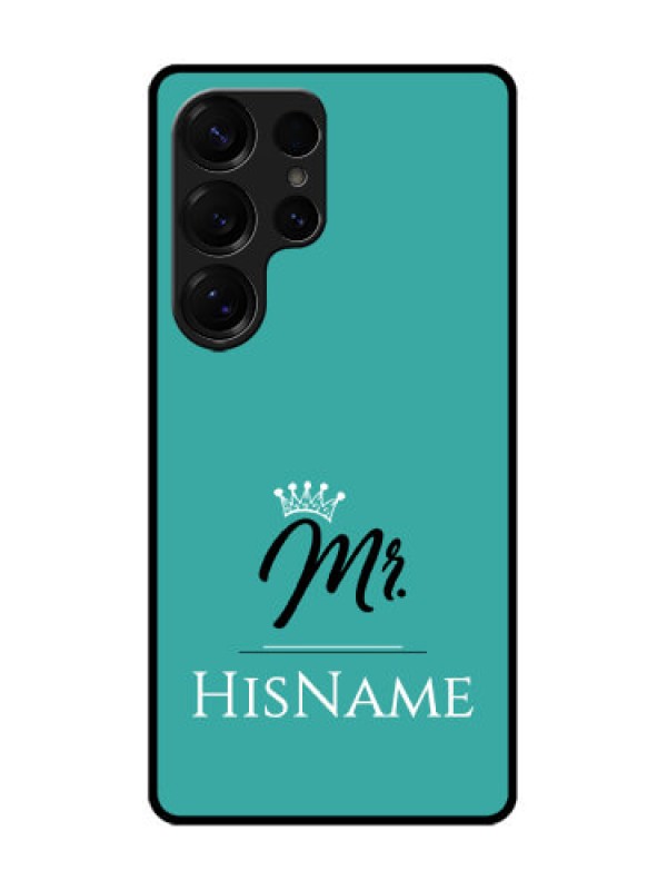 Custom Galaxy S25 Ultra 5G Custom Glass Phone CaseMr With Name Design