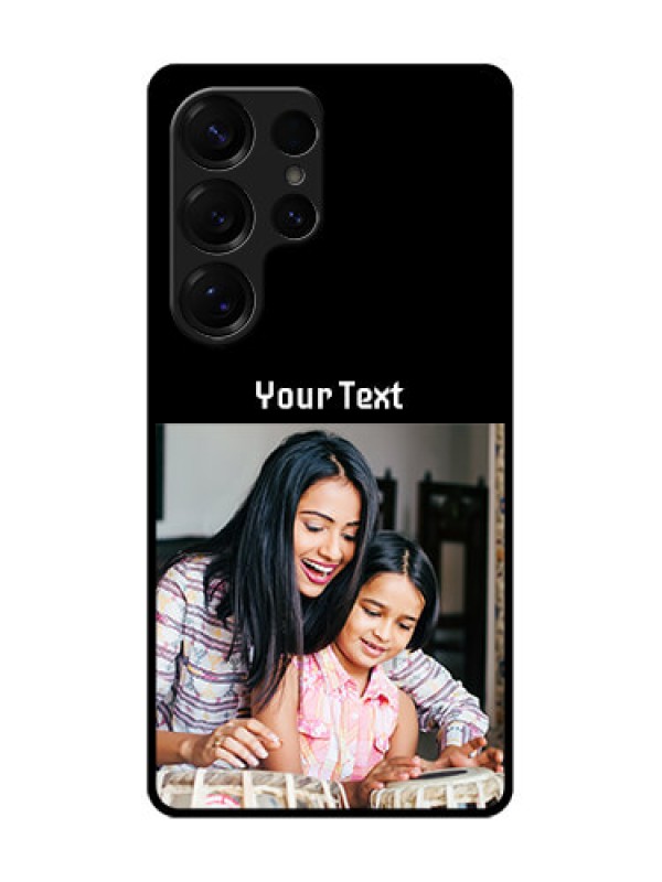 Custom Galaxy S25 Ultra 5G Custom Glass Phone CasePhoto With Name Design
