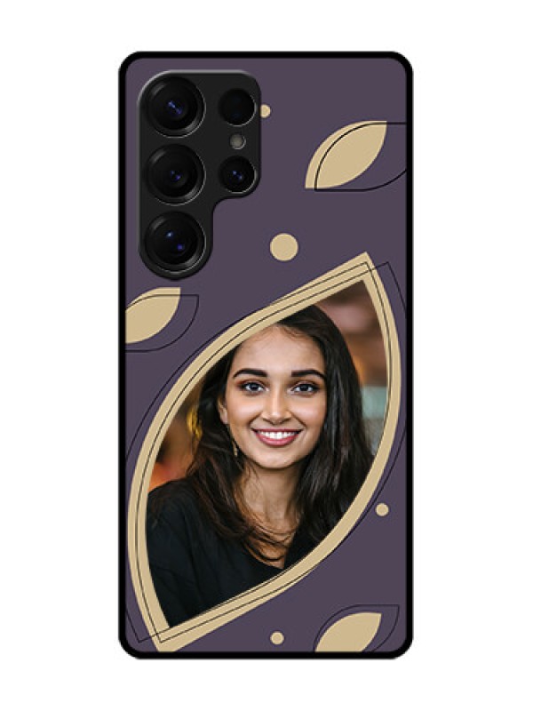 Custom Galaxy S25 Ultra 5G Custom Glass Phone CaseFalling Leaf Design