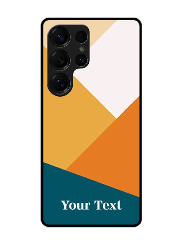 Custom Galaxy S25 Ultra 5G Custom Glass Phone CaseStacked Multi - Colour Design