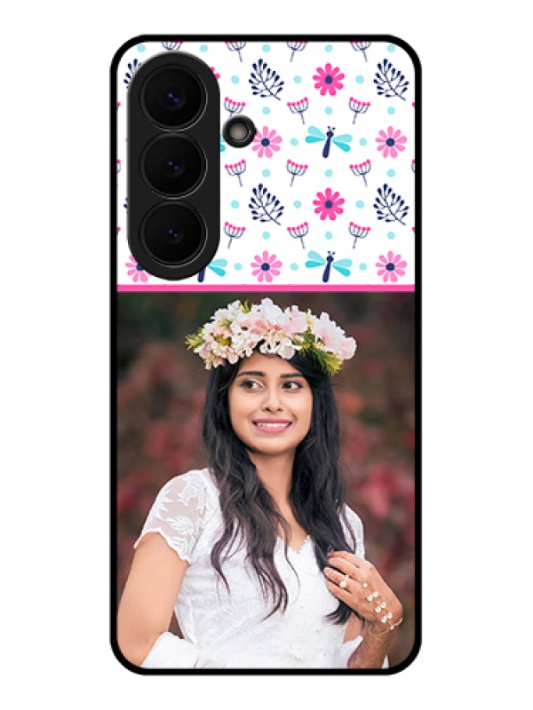 Custom Samsung Galaxy S26 5G Custom Glass Phone Case - Colorful Flower Design