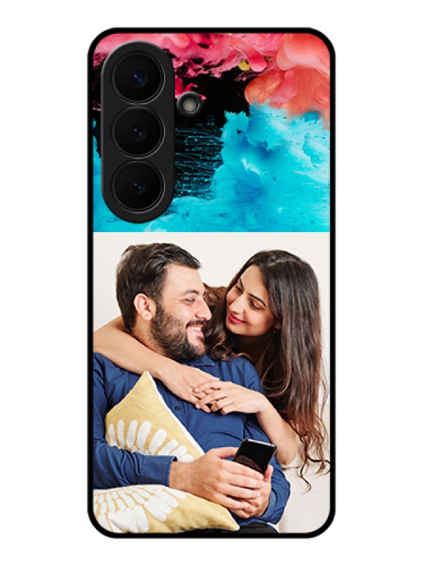 Custom Samsung Galaxy S26 5G Custom Glass Phone Case - Quote With Acrylic Painting Design