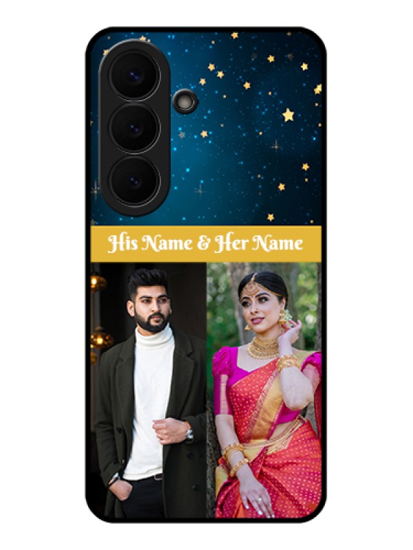 Custom Samsung Galaxy S26 5G Custom Glass Phone Case - Galaxy Stars Backdrop Design