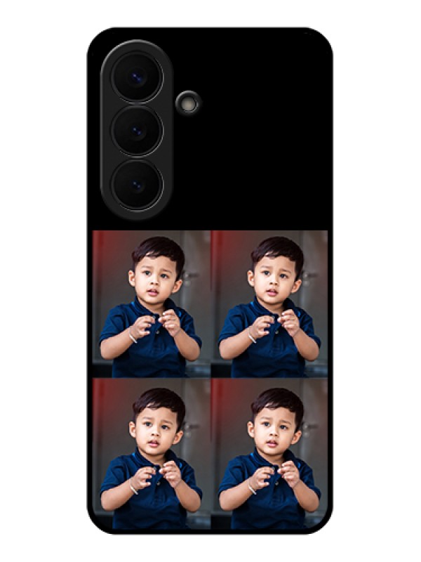 Custom Samsung Galaxy S26 5G Custom Glass Phone Case - 4 Image Holder Design