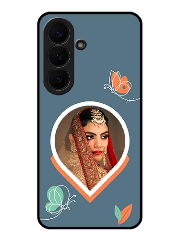 Custom Samsung Galaxy S26 5G Custom Glass Phone Case - Droplet Butterflies Design