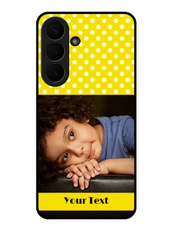 Custom Samsung Galaxy S26 Plus 5G Custom Glass Phone Case - Bright Yellow Case Design