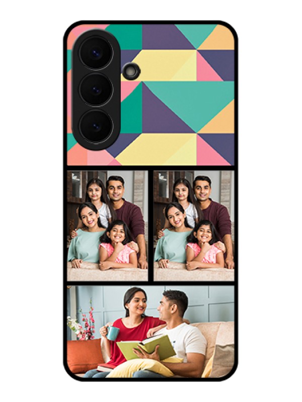 Custom Samsung Galaxy S26 Plus 5G Custom Glass Phone Case - Bulk Pic Upload Design