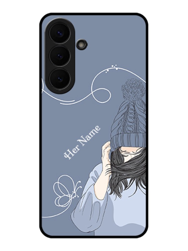 Custom Samsung Galaxy S26 Plus 5G Custom Glass Phone Case - Girl In Winter Outfit Design
