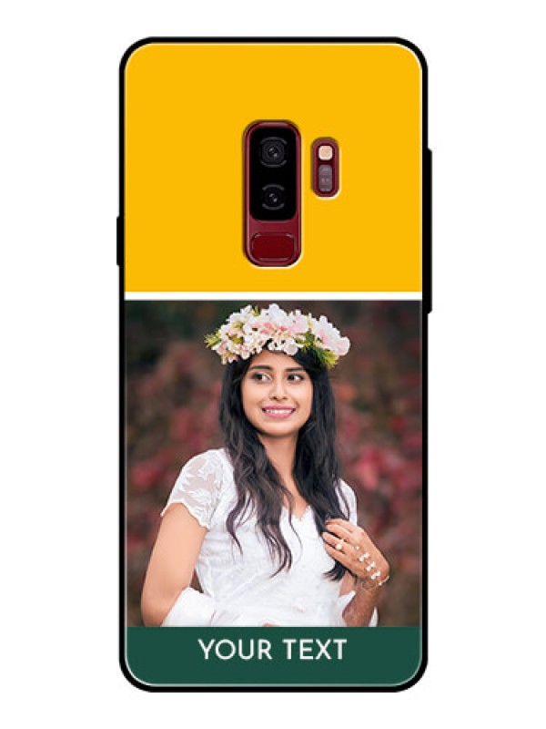 Custom Samsung Galaxy S9 Plus Photo Printing on Glass Case  - Love You Design