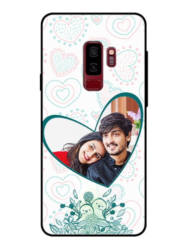 Custom Samsung Galaxy S9 Plus Photo Printing on Glass Case  - Premium Couple Design