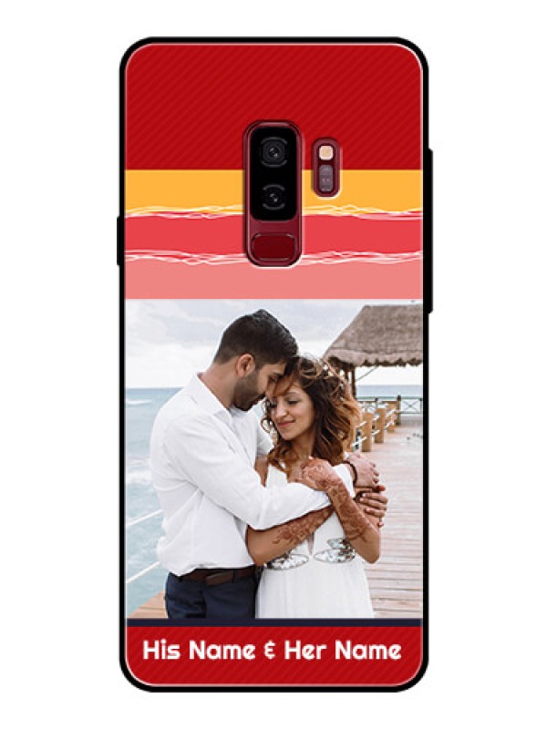 Custom Samsung Galaxy S9 Plus Custom Glass Mobile Case  - Colorful Case Design