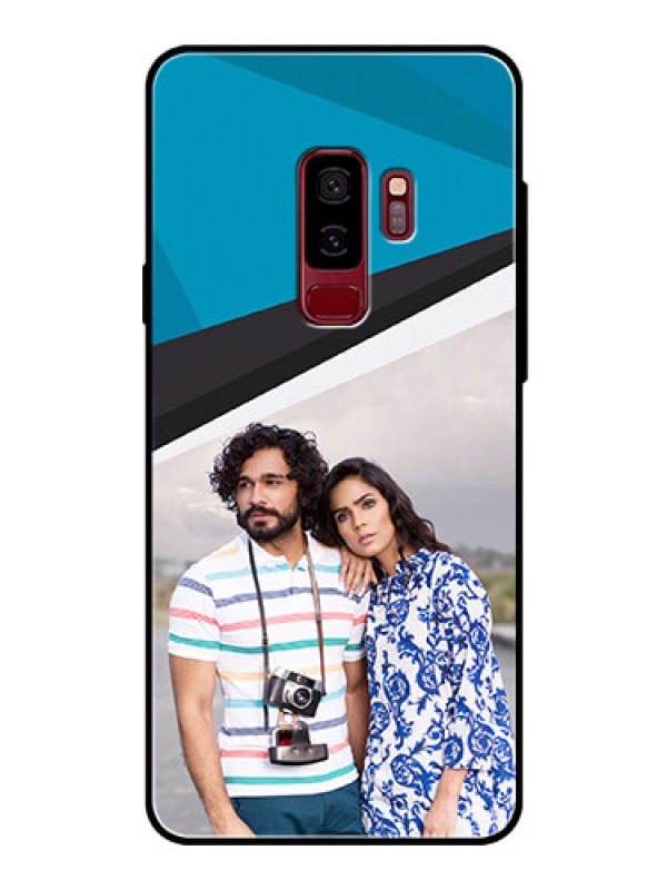 Custom Samsung Galaxy S9 Plus Photo Printing on Glass Case  - Simple Pattern Photo Upload Design