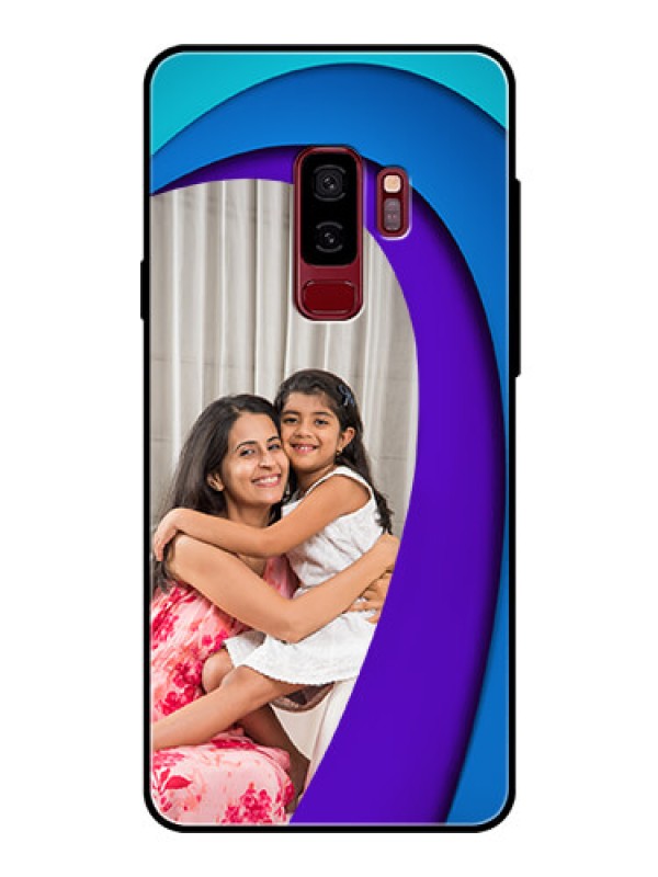 Custom Samsung Galaxy S9 Plus Photo Printing on Glass Case  - Simple Pattern Design