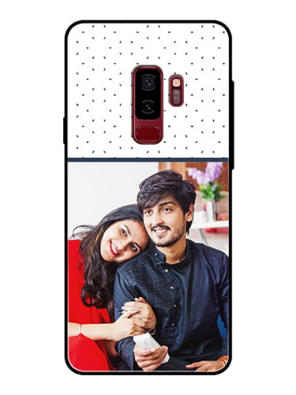 Custom Samsung Galaxy S9 Plus Personalized Glass Phone Case  - Premium Dot Design