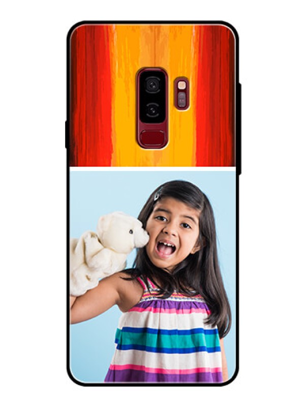 Custom Samsung Galaxy S9 Plus Personalized Glass Phone Case  - Multi Color Design