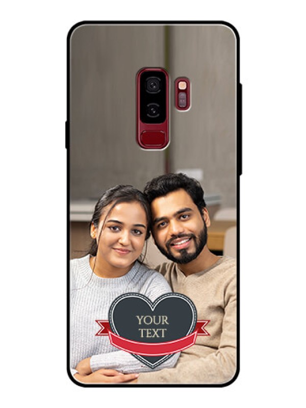 Custom Samsung Galaxy S9 Plus Custom Glass Phone Case  - Just Married Couple Design