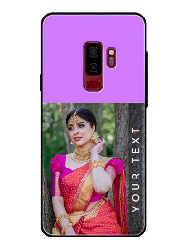 Custom Samsung Galaxy S9 Plus Custom Glass Mobile Case  - Birthday Icons Design