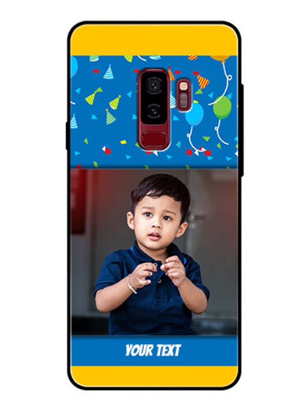 Custom Samsung Galaxy S9 Plus Custom Glass Mobile Case  - Birthday Wishes Design